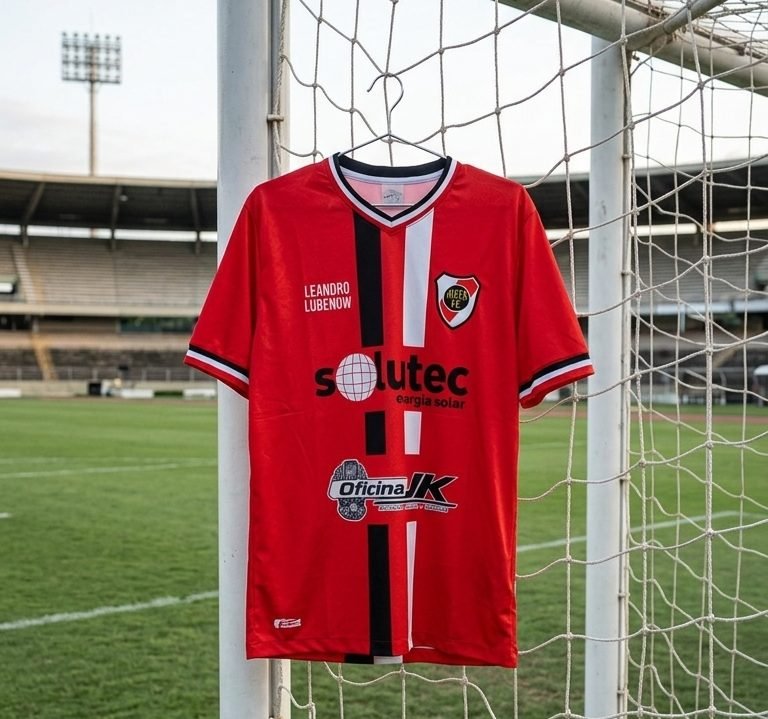Camisa de futebol personalizada, produzida pela 3K Uniformes